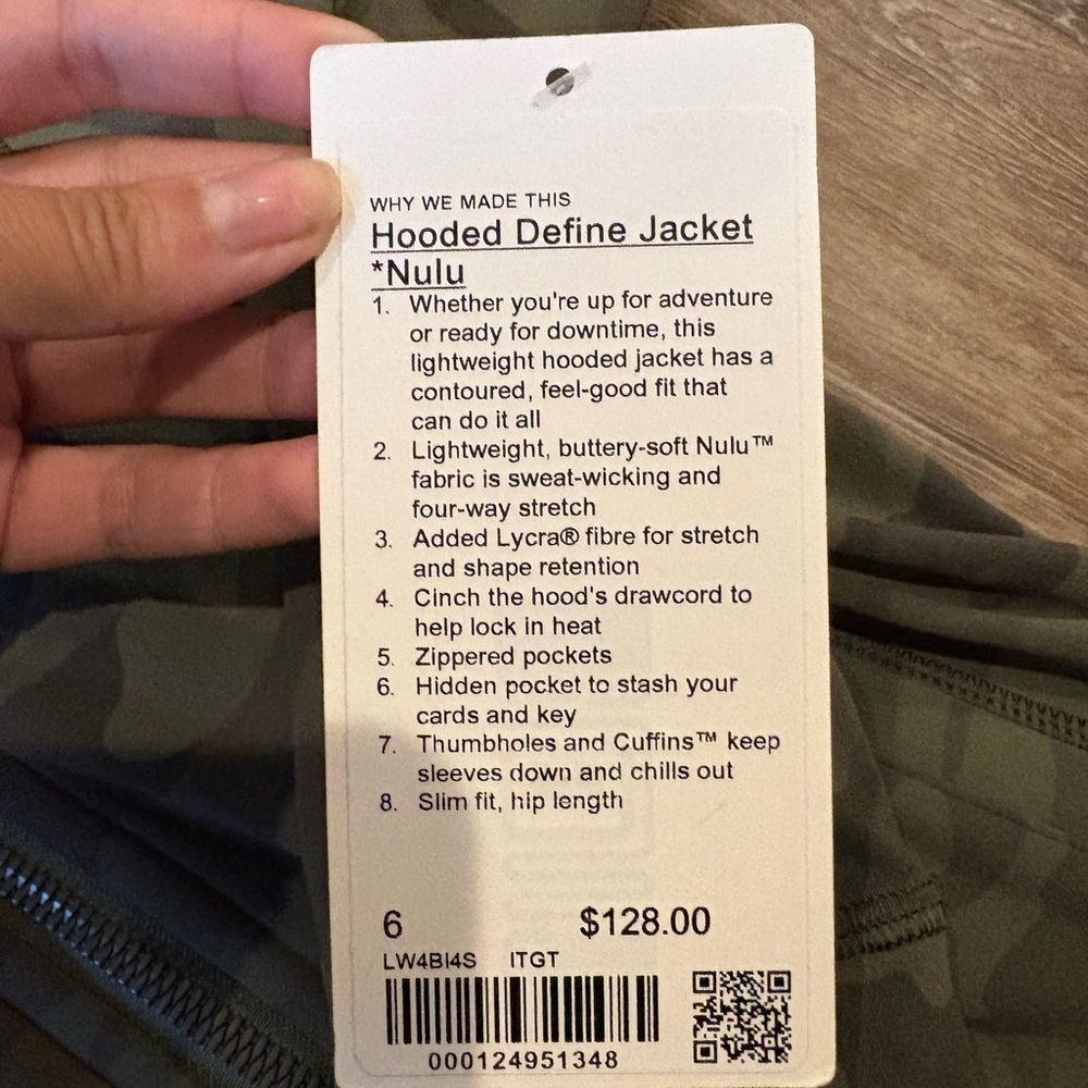 Lululemon Hooded Define Jacket Nulu
Heritage 365 Camo Green Twill Multi - Picture 8 of 10